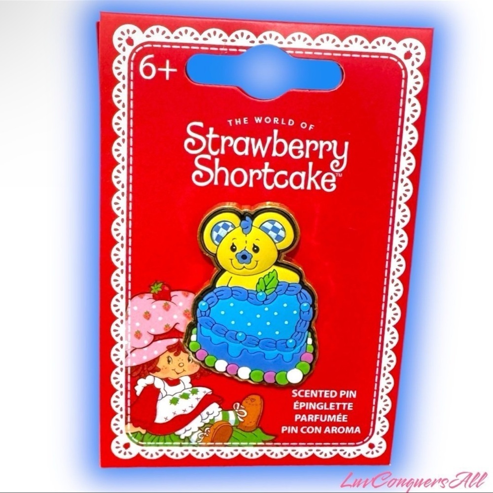 Strawberry Shortcake Blueberry Muffin Cheesecake Cake Scented Enamel Pin
